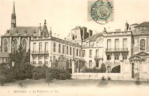 AK / Ansichtskarte Rennes_35 La Prefecture 