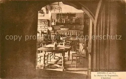 AK / Ansichtskarte Rennes_35 La Maison de Duguesclin l Interieur 