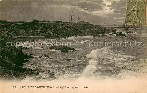 AK / Ansichtskarte Les_Sables d_Olonne Effet de Vagues Les_Sables d_Olonne