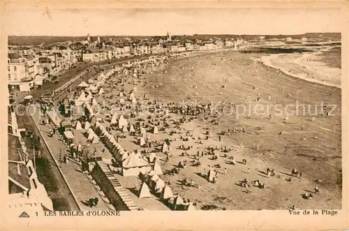 AK / Ansichtskarte Les_Sables d_Olonne Vue de la Plage Les_Sables d_Olonne