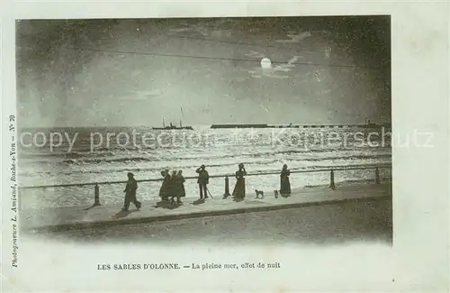 AK / Ansichtskarte Les_Sables d_Olonne La pleine mer effet de nuit Les_Sables d_Olonne