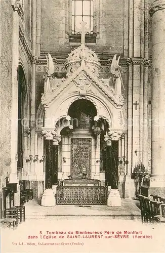 AK / Ansichtskarte Saint Laurent sur Sevre Tombeau du Bienheureux Pere de Montfort dans l Eglise Saint Laurent sur Sevre