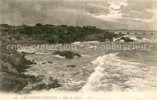 AK / Ansichtskarte Les_Sables d_Olonne Effet de Vagues Les_Sables d_Olonne