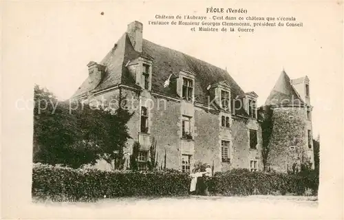 AK / Ansichtskarte Feole Chateau de l Aubraye 