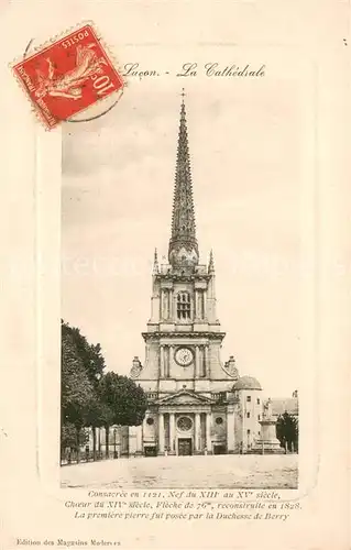 AK / Ansichtskarte Lucon La Cathedrale Lucon