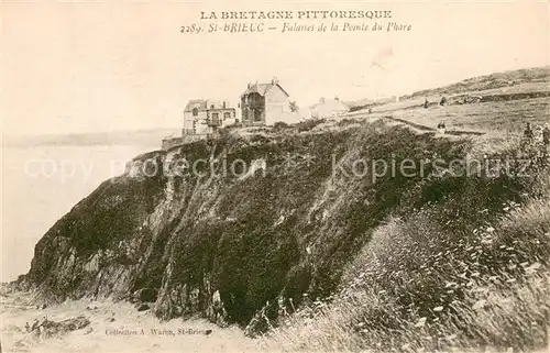 AK / Ansichtskarte Saint Brieuc_Cotes d_Armor Falaises de la Pointe du Phare Saint Brieuc_Cotes d