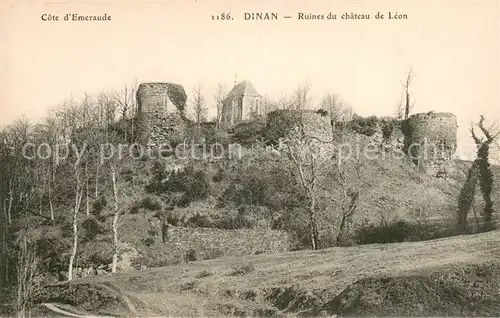 AK / Ansichtskarte Dinan_22 Ruines du chateau de Leon 