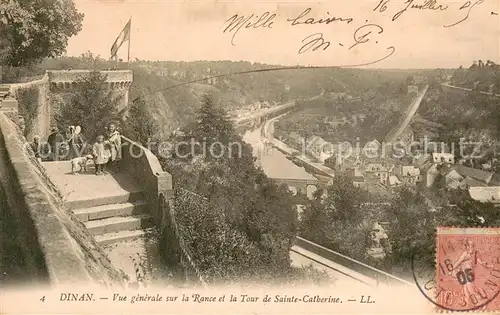 AK / Ansichtskarte Dinan_22 Vue generale sur la Rance et la Tour de Sainte Catherine 