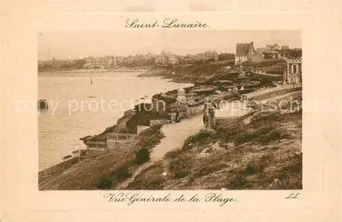 AK / Ansichtskarte Saint Lunaire Vue generale de la Plage Saint Lunaire