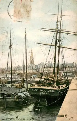 AK / Ansichtskarte Saint Malo_35 Un coin du Bassin a Flot 