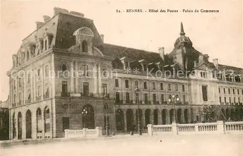 AK / Ansichtskarte Rennes_35 Hotel des Postes Palais du Commerce 