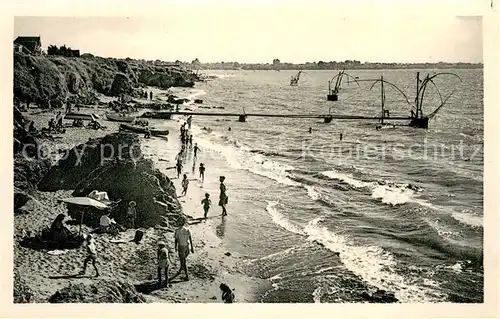 AK / Ansichtskarte Tharon Plage Plage et les rochers Tharon Plage