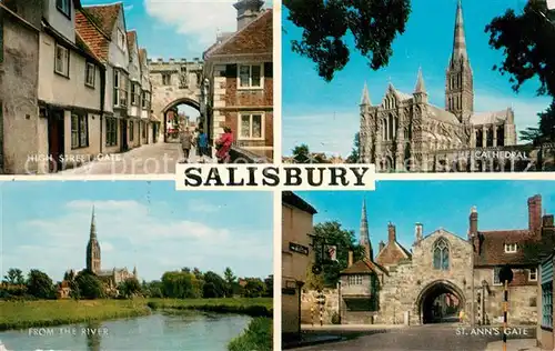 AK / Ansichtskarte Salisbury_Wiltshire High Street Gate St. Anns Gate 