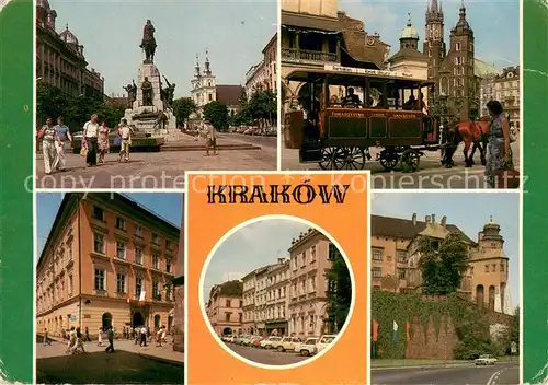 AK / Ansichtskarte Krakow_Krakau Plac Jana Matejki Krakow Krakau