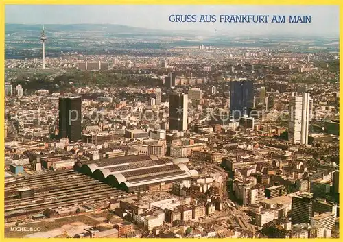 AK / Ansichtskarte Frankfurt_Main Fliegeraufnahme Frankfurt Main