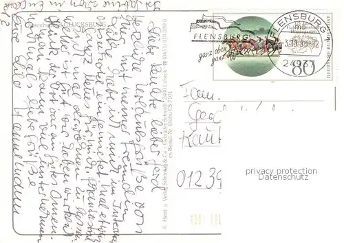 AK / Ansichtskarte Gluecksburg_Ostseebad Fliegeraufnahme Gluecksburg_Ostseebad