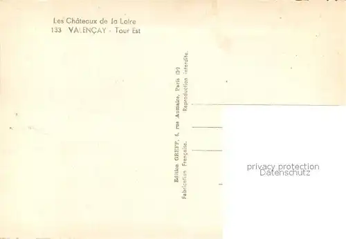 AK / Ansichtskarte Valencay Chateaux Valencay