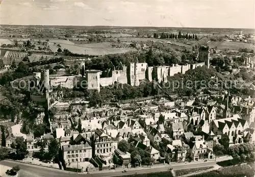 AK / Ansichtskarte Chinon_Indre_et_Loire Fliegeraufnahme Chateau Chinon_Indre_et_Loire