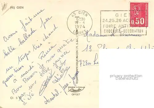 AK / Ansichtskarte Gien_45  