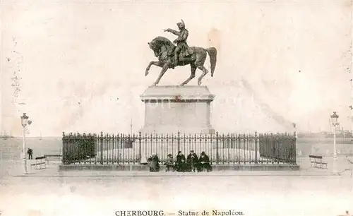 AK / Ansichtskarte Cherbourg Statue de Napoleon 