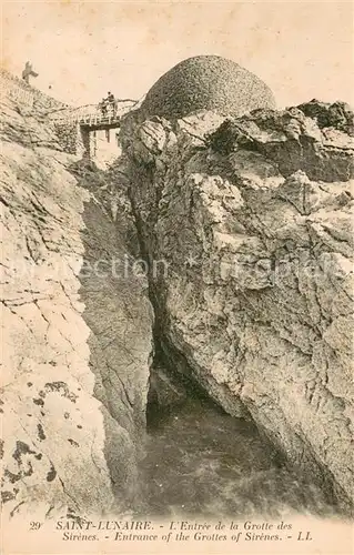 AK / Ansichtskarte Saint Lunaire Entree de la Grotte des Sirenes  Saint Lunaire