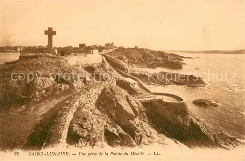 AK / Ansichtskarte Saint Lunaire Vue prise de la Pointe du Decolle Saint Lunaire