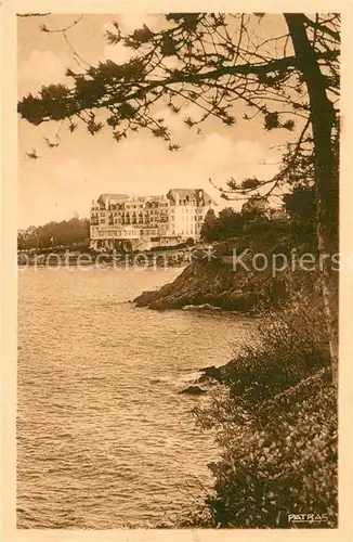 AK / Ansichtskarte Saint Lunaire Le Grand Hotel a maree haute Saint Lunaire