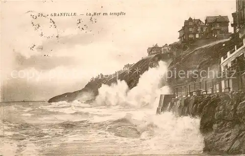 AK / Ansichtskarte Granville_Manche La Mer en tempete Granville_Manche