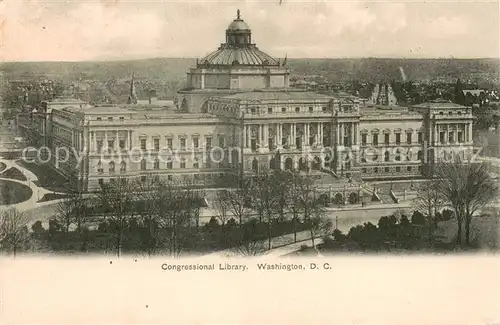 AK / Ansichtskarte Washington_DC Congressional Library 