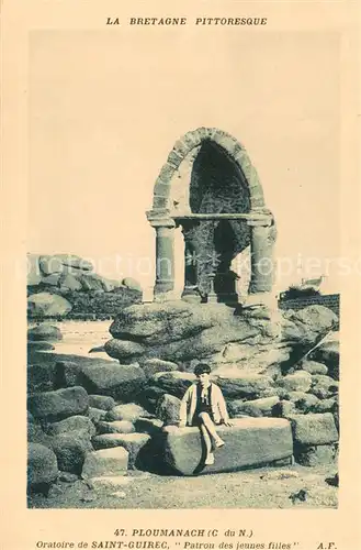 AK / Ansichtskarte Ploumanach Oratoire de Saint Guirec Patron des jeunes filles Ploumanach