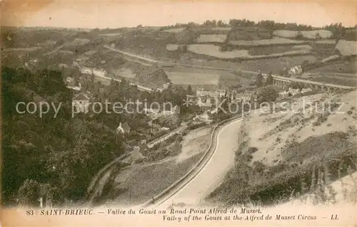 AK / Ansichtskarte Saint Brieuc_Cotes d_Armor Vallee du Gouet au Rond Point Alfred de Musset  Saint Brieuc_Cotes d