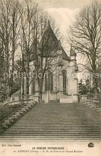 AK / Ansichtskarte Longny au Perche ND de Pitie et le Grand Escalier Longny au Perche