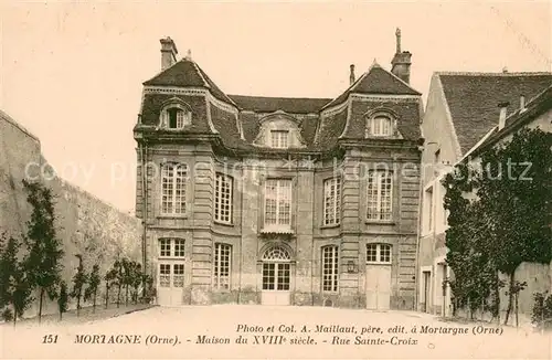 AK / Ansichtskarte Mortagne au Perche Maison du XVIII siecle Rue Sainte Croix Mortagne au Perche