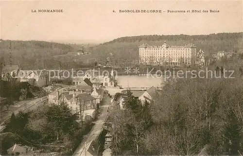AK / Ansichtskarte Bagnoles de l_Orne Panorama et Hotel des Bains Bagnoles de l_Orne
