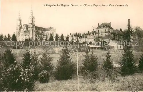 AK / Ansichtskarte La_Chapelle Montligeon Oeuvre Expiatoire Vue d ensemble La_Chapelle Montligeon