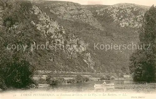 AK / Ansichtskarte Clecy LOrne pittoresque Le Vey Les Rochers Clecy