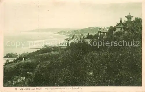 AK / Ansichtskarte Villers sur Mer Vue panoramique vers Trouville Villers sur Mer