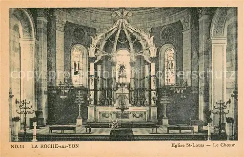 AK / Ansichtskarte La_Roche sur Yon Eglise Saint Louis le choeur La_Roche sur Yon