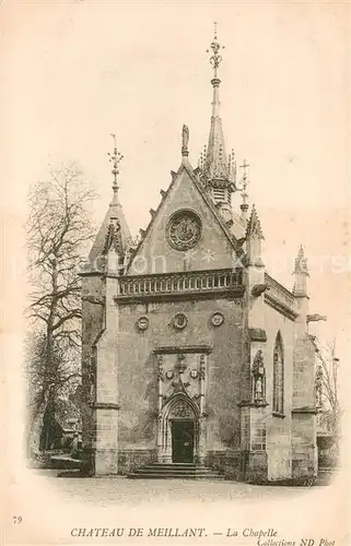 AK / Ansichtskarte Meillant Chateau la chapelle Meillant