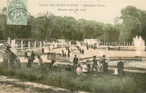 AK / Ansichtskarte Saint_Cloud_Paris Parc de Saint Cloud Grandes Eaux Bassin des 24 jets 