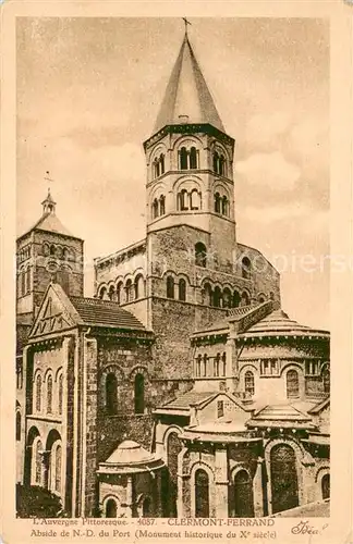 AK / Ansichtskarte Clermont Ferrand Abside de Notre Dame du Port Monument historique du Xe siecle Clermont Ferrand