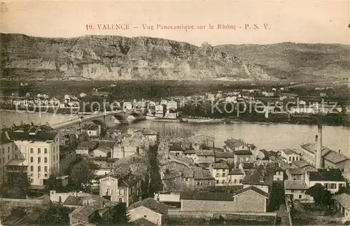 AK / Ansichtskarte Valence_63_Drome Vue panoramique sur le Rhone 