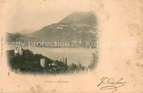 AK / Ansichtskarte Duingt_Talloires Panorama Lac d Annecy et les Alpes 