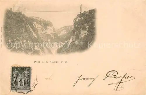 AK / Ansichtskarte Cruseilles Pont de la Caille Cruseilles