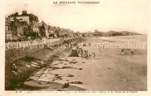 AK / Ansichtskarte Val Andre La Plage La Pointe des Murs Blancs et la Pointe de la Guette Val Andre