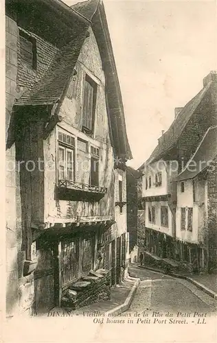 AK / Ansichtskarte Dinan_22 Vieilles maisons de la Rue du Petit Port 