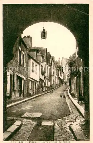 AK / Ansichtskarte Dinan_22 Porte et Rue du Jerzual 