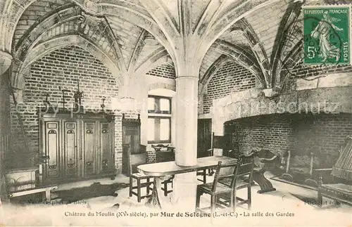 AK / Ansichtskarte Mur de Sologne Chateau du Moulin La salle des Gardes Mur de Sologne