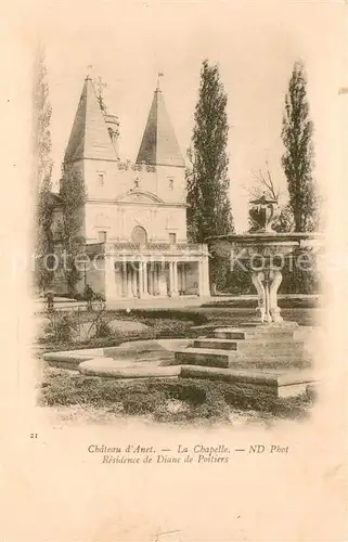 AK / Ansichtskarte La_Chapelle Blanche_Cotes d_Armor Chateau dAnet Residence de Diane de Poitiers La_Chapelle Blanche
