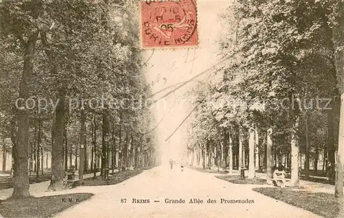AK / Ansichtskarte Reims_51 Grand Allee des Promenades 